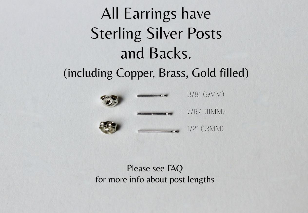 Hammered Sterling Silver Heart Stud Earrings, 5mm