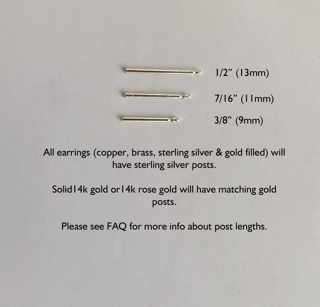 Handmade Yellow Gold Filled Heart Stud Earrings: Minimalist 5mm Jewelry